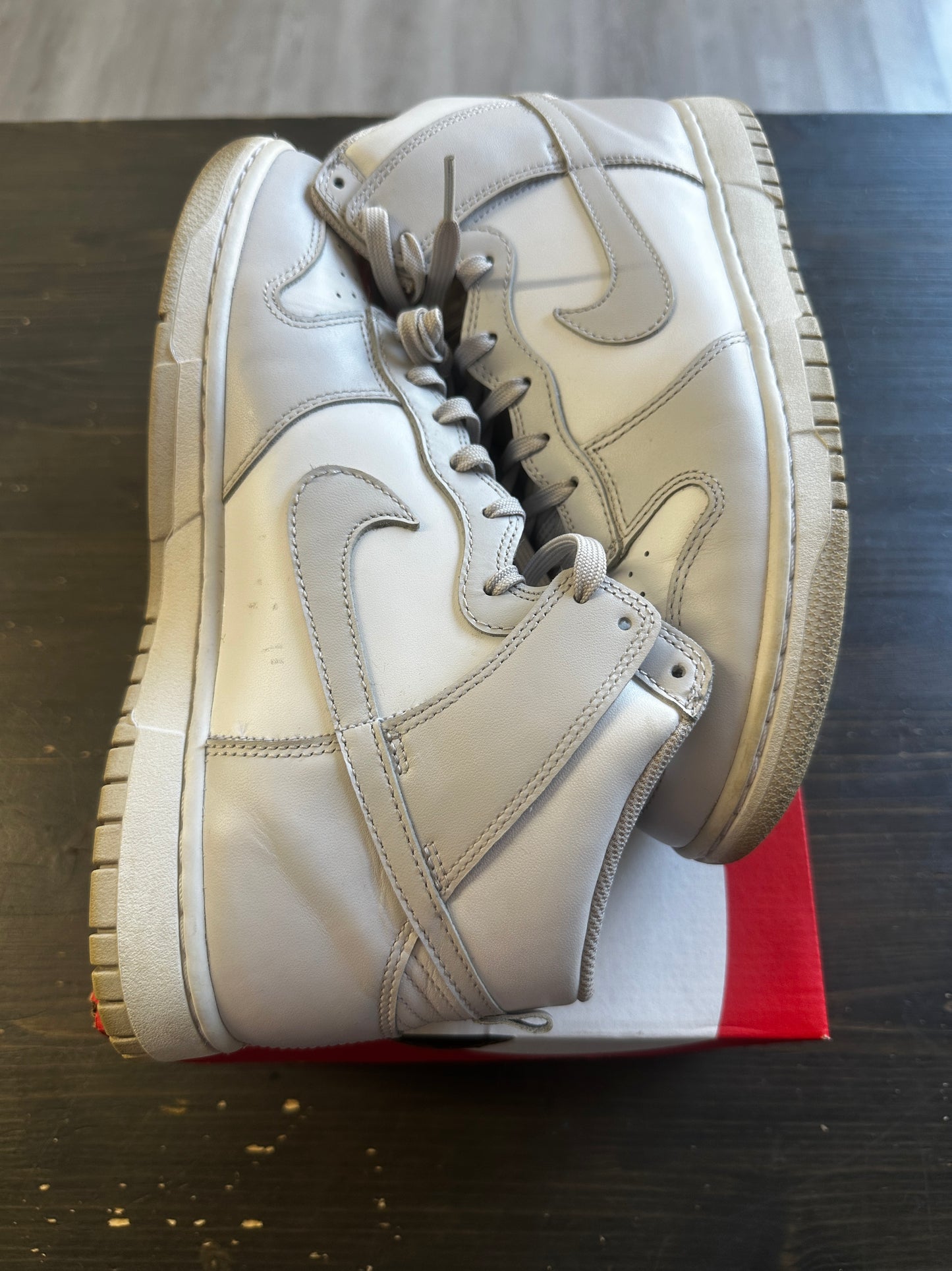 Pre-Owned Nike Dunk High Retro White Vast Grey