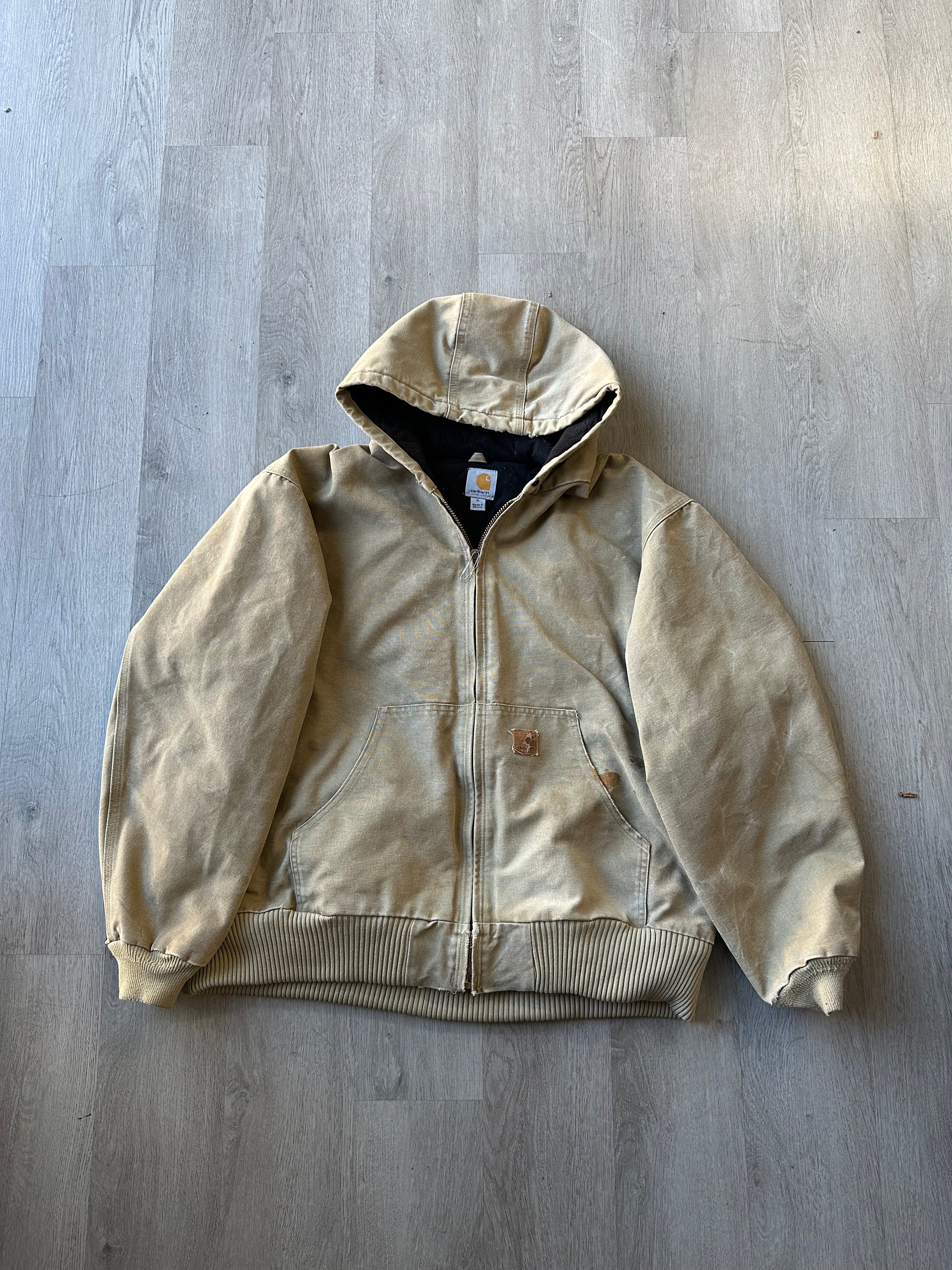 Tan Distressed Carhartt Jacket