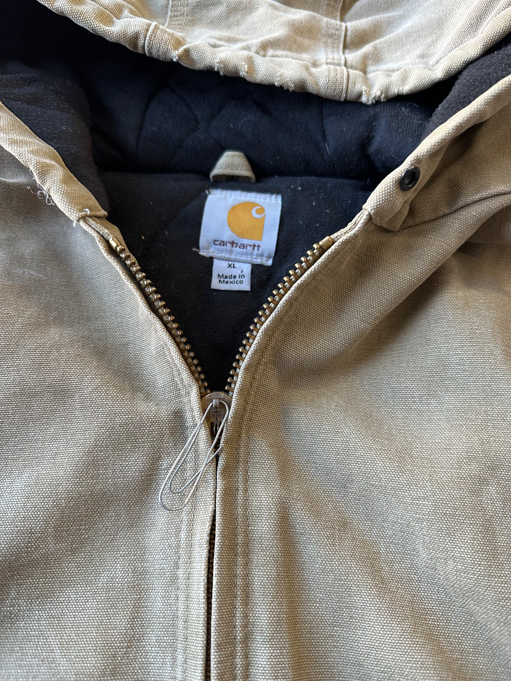 Tan Distressed Carhartt Jacket