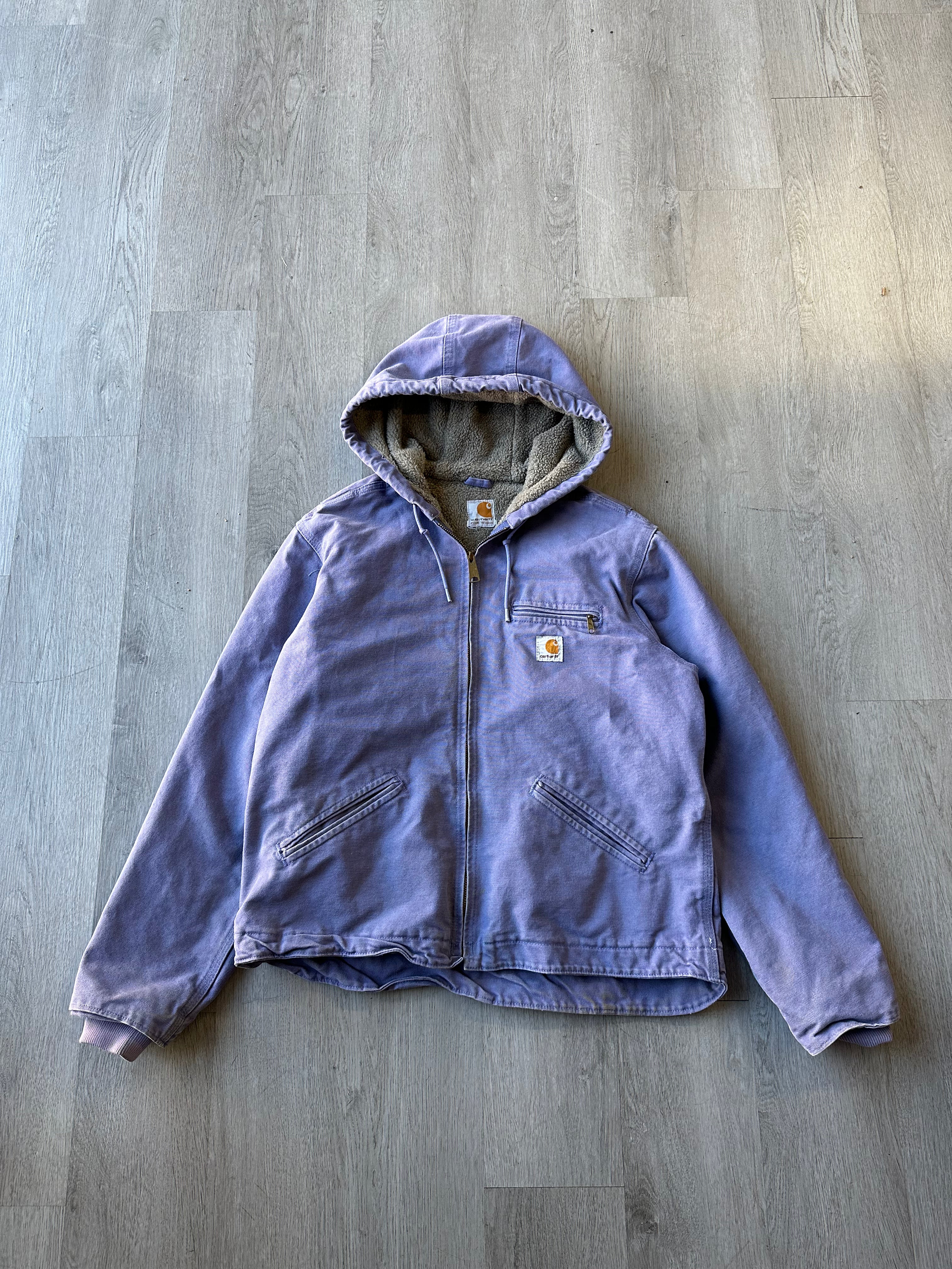 Women’s Carhartt Purple Washed Duck Sherpa Jacket
