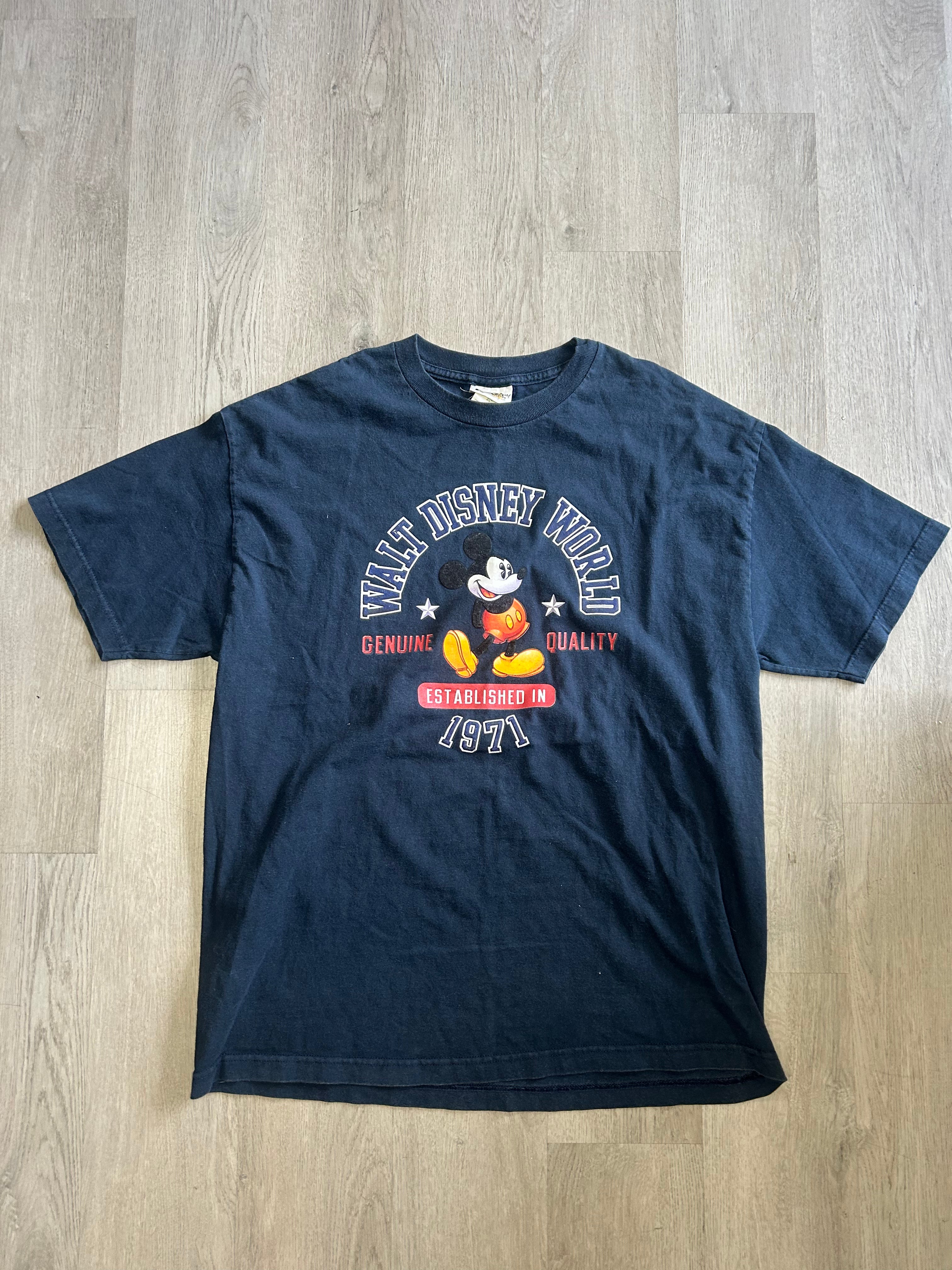 Vintage Navy Walt Disney World Mickey Mouse Tee
