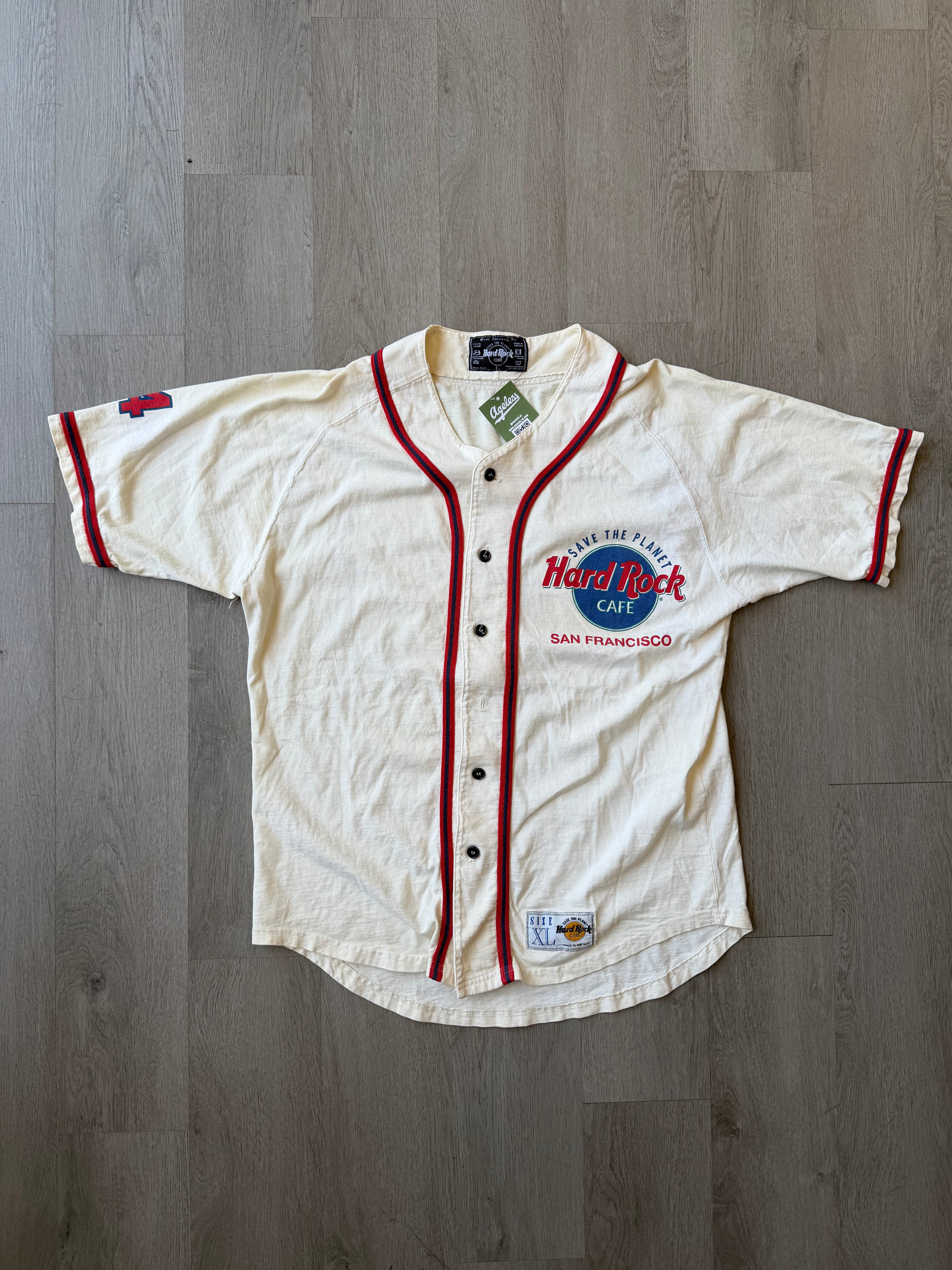 Vintage Hard Rock Cafe Baseball Jersey