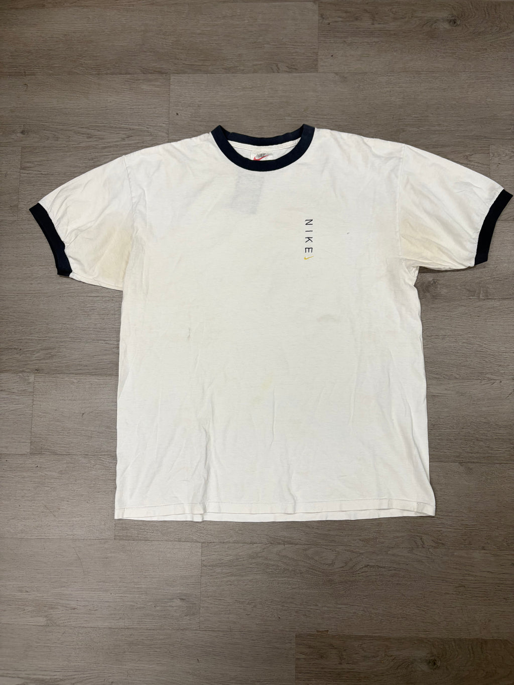 Vintage White Nike Ringer Tee