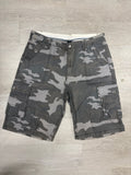 Vintage Grey Camo Cargo Shorts