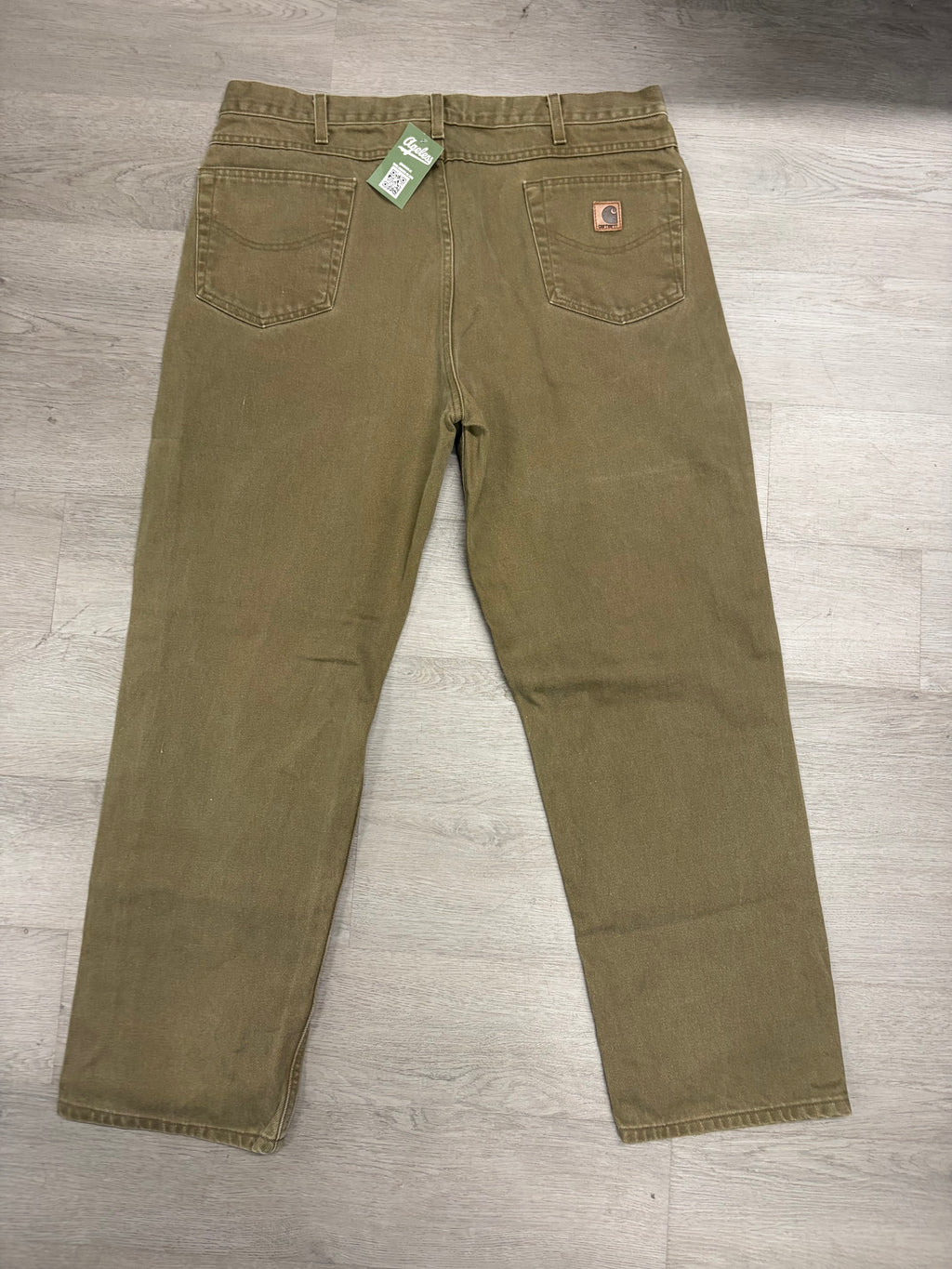 Carhartt Dark Tan Canvas Denim Jeans