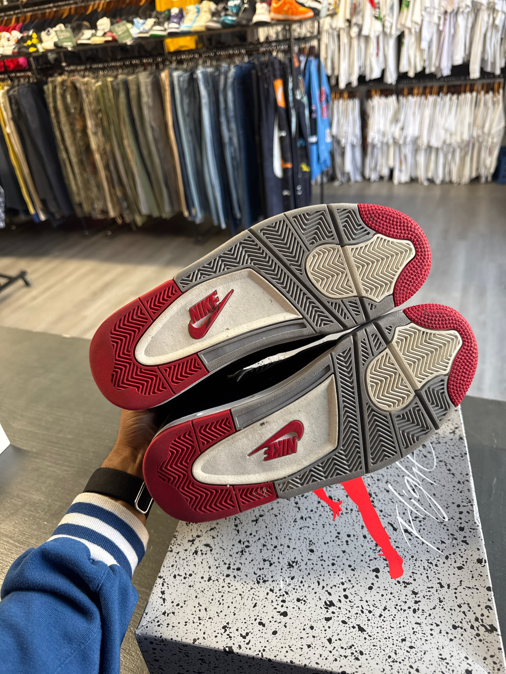 Pre-owned Jordan Retro 4 Reimagined Bred